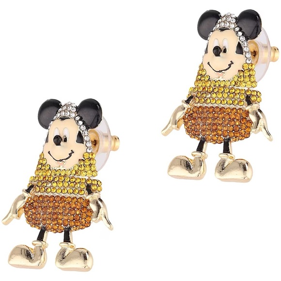 Disney x BaubleBar Mickey Mouse Candy Corn Earrings New - Picture 1 of 3